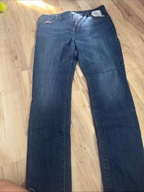 Old Navy Dark Blue Straight-Leg Jeans